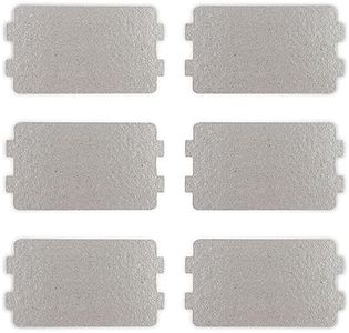 Fousenuk 6 pezzi Mica per Microonde, Piastra di Mica 6.4 × 11.7 cm Protezione per Forno a Microonde in Mica, Foglio di Mica Universale Copertura di Guida d'Onda per Cucina Forno a Microonde