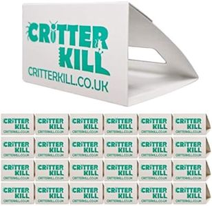 CritterKill Spider Trap 24 Pack - Spiders And Crawling Insect Killer Traps - Child And Pet Safe - Eco Friendly