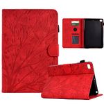 Longga Case for iPad Mini 5/4/3/2/1(7.9 Inch), Premium PU Leather Flip Folio Stand Cover with [Multi-Angle Viewing] [Card Slot] [Pen Holder] [Auto Wake/Sleep] for Apple iPad 7.9 Inch Case – Red