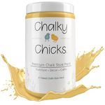 Chalky Chicks Premium Chalk Style Paint for Furniture, Home Decor & DIY Crafts – Eco Friendly – No Sanding, No Primer Needed – Multi Surface Paint – Tuscany (Yellow) – 16 oz – Made in the USA