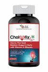 Hiral Health's Cholesfix Tablets - Heart Supplement to Maintain Cholesterol & Triglyceride, and Blood Pressure - With Arjuna Bark, Flax Seed, & Vitamins - Pack of 1-60 Tablets