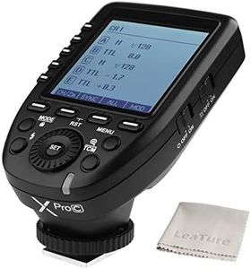 Godox XPro-C E-TTL Wireless Flash Trigger Transmitter for Canon EOS HSS 1/8000s TTL-Convert-Manual Function Large LCD Screen Slanted Design 11 Customizable Functions 5 Dedicated Group Buttons