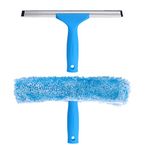 MR.SIGA Professional Window Cleaning Combo - Squeegee & Microfiber Window Scrubber, 10"