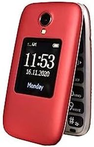 Telefunken S560 -desbloqueado, Teléfono móvil, Rojo