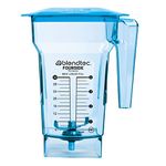 Blendtec 40-612-62 FourSide Jar (75 oz) Four Sided, Stainless Steel, Blue