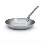 De Buyer 5613.26 Mineral B Element Round Grill Frying Pan, 26 cm Diameter