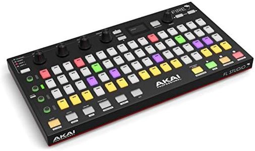 AKAI Professional Fire (Software Bundle) - USB MIDI Controller for FL Studio with RGB Clip, Drum Pad Matrix and FL Studio Fruity Edition Software