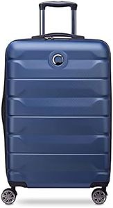 DELSEY PARIS - AIR Armour - Valise Moyenne Rigide Extensible - 68x44x32 cm - 77 litres - L - Bleu Nuit