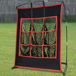 KAIDIDA 9 Strike Zone Softball Pitching Net Fiberglass Poles for Outdoor Indoor, Baseball Batting Pocket Item for Pitching Batting Practicing Backyard Using