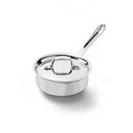 All-Clad 4201 Stainless Steel Tri-Ply Bonded Dishwasher Safe Sauce Pan with Lid/Cookware, 1-Quart, Silver