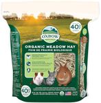 Oxbow Animal Health Organic Meadow Hay, for Rabbits, Guinea Pigs, and Small Pets, Grown in The USA, Farm Fresh, 40 Ounce