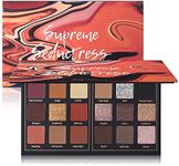 Prism Makeup Matte Eyeshadow Palette Pro 18 Colors Highly Pigmented Shimmer Eye Shadow Palette Blendable Long Lasting Waterproof Makeup Cosmetics (01# Seductress)