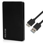 Storite Data Storage External Hard Drive 500GB USB 3.0 Portable & Slim Hardisk 2.5" HDD Data Backup & Games Store Hardrive Memory Expansion Harddrive For Xbox PS3 PS4 Mac PC Laptop Desktop (Black)