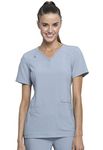 Cherokee iflex Women's V-Neck Knit Panel Scrub Top