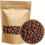 4.58oz/130g Plants Clay Balls with Ceramic Grain As The Base, Multifunction Plants Grow Media Clay Stones Water Planting Clay Rocks for Garden Water Planting (5-9mm)