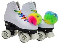 Epic Skates Allure02 Allure Light-Up Quad Roller Skates, White