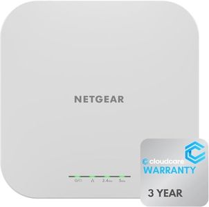 NETGEAR WAX610 Dual-Band WiFi 6 Access Point | GigE, 2.5 GigE | Insight Cloud Management | Cloud Care's 3-Year Warranty SupportPlus Included