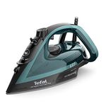 Tefal Ultragliss Plus Steam Iron, 2800W, 50g/min Steam Output, 260g/min Steam Boost, Exceptional Glide, Safety Auto-Off, FV6848, Black & Turquoise