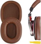 Geekria QuickFit Replacement Ear Pads for ATH M50X, M50xBT2, M50XBT, M50, M40X, M30, M20, M10, ATH-MSR7 Headphones Ear Cushions, Headset Earpads, Ear Cups Cover Repair Parts (Brown)