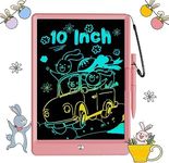 Bravokids 10 Inch LCD Writing Tablet,Doodle Board Drawing Tablet Toys for 3 4 5 6 7 8 Years Old Girls Boys, Electronic Drawing Pad for Kids, Educational Toys Christmas Birthday Gift for Kids (Pink)