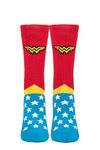 HEAT HOLDERS SOCKSHOP Ladies 1.6 TOG Lite DC Universe Wonder Woman Super Hero Soft Warm Cosy Thermal Socks Pack of 1 Blue/Red 4-8