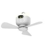 xeamun Portable Camping Fan,Tent Ceiling Fan,Rechargeable 8000mAh with Light & Hook,Timable & Auto Shut Off,Detachable Fan Blade, Used for Tent Canopy RV Gazebo Beach Dormitory Bedroom