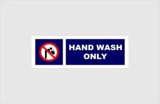 hand wash only sign board, Foam board fixed with Waterproof sticker and double side tape