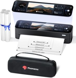 Phomemo M810 Portable Printers Wireless for Travel with All-Screen, Compatible with AirPrint, Thermal Wireless Inkless Bluetooth Printer, Supports 8.5"x11"US Letter, Compatible with iOS, Android, PC