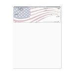 American Flag Blank Computer Checks