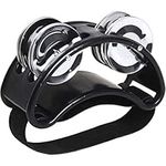 iGadgitz Xtra U6993 - Foot Tambourine Foot Shaker Foot Jingle - Guitar Players, Musicians, Singers, Music Class, Bands and more - Black