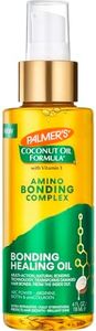 Palmer's Amino Bonding Complex Hair Oil, Healing Treatment with Coconut Oil & Vitamin E, Heat Protectant, Anti Frizz, Adds Shine, Strengthens & Protects Hair Growth, All Hair Types, 3.4 fl. oz