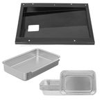 BBQ Future 69803 Grease Tray for Weber Spirit 2 Burner Grills, Spirit 210 and 220 Grills E/S210 E/S220 E/S215, Grease Catcher Tray with 83156 93305 Catch Pan and 10 PCS Aluminum Drip Pan Liners