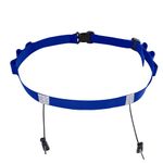 Azarxis Adjustable Elastic Triathlon Belt Marathon Running Sports Bib Number Holder with 6 Energy Gel Loops - Stretch Fit & Comfortable (Blue)