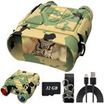 Night Vision Goggles - Night Vision Binoculars for Adults, Gifts for Men Him Husband Dad with 8X Zoom, 4000mAh Rechargeable Gear for Hunting & Camping