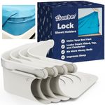 Zlumber Lock Sheet Holders Keep Sheets Firm & Tight - Ultimate Bed Sheet Holder Straps with Bedsheet Clips/Straps No More Loose Sheets, Fits, Easy One-Time Installation