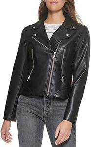 Levi's Women's Faux Leather Asymmetrical Moto Jacket, Black, Small