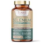 Selenium 200mcg - Maximum Absorption Organically Bound & Food-Form Tri-Selenium Complex - Clinically Studied - Immune, Cell & Thyroid Function - UK Made - GMP - No Additives