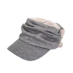 Trendy Cotton Grey 2-Tone Soft Cadet Cap Hat