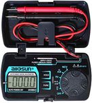 allsun 3 3/4 Digits Autoranging Pocket Digital Multimeter Mini Multi Tester AC/DC Ohm Volt Amp Capacitance Frequency Diode Continuity LCD Display Home Measuring Tools EM3085A