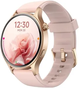 Fitpolo Smart Watch for Women,1.3" AMOLED Touchscreen Fitness Tracker, Make/Answer Calls, Heart Rate SpO2 Monitor, IP68 Waterproof, Sleep & Activity Tracking Smartwatch for Android Phones iPhone