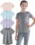 4 Pack: Youth Girls Athletic Shirts