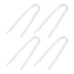 Hemobllo 4 Pcs BTE Earmold Hearing Aid Tubing- PVC Preformed Clear Tubing BTE Hearing Aid Earmold Tubes Replaceable Earmold Tubing (3.3 * 2.0mm)