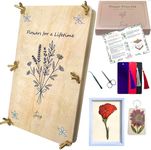 LeFigli Flower Press Kit- The Most Complete Flower Pressing Kit for Adults, Pressed Flowers, Flower Preservation Kit, Flower Press 11,6,6 inches. DIY Wedding Bouquet Preservation.