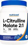 Nutricost L-Citrulline Malate 2:1 (600 Grams) (Blue Raspberry)