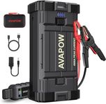 AVAPOW Car Jump Starter, 4000A Peak Battery Jump Starter (for All Gas or Up to 10L Diesel), Portable Battery Booster Power Pack, 12V Auto Jump Box with LED Light, USB Quick Charge 3.0