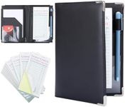BELLE VOUS Guest Checks Server Note Pads with Folder - 10 Books/500 Sheets - Waiter/Waitress Paper Checks Notepads for Restaurant Food Order Receipt