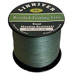 LinHiver Braided Fishing Line, Strong Power, Great Abrasion Resistance, Thin Diameter, No Stretch, Low Memory and High Sensitivity(547Yds, 10LB)