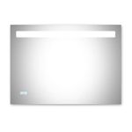 Kohler Forefront Rectangular Light Mirror for Bathroom - 35" x 26" LED Mirror for Wash Basin - Anti-Steam with Digital Mirror Clock Display - Touchless Control - High Definition Reflection 23266IN-NA