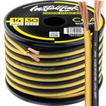 Install Link 14 AWG Gauge Speaker Wire Cable (30 Feet) Stereo, Car or Home Theater, CCA