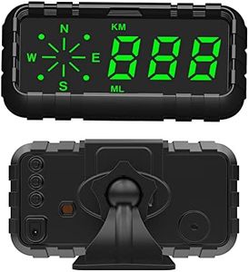 AUTENS Universal HUD Speedometer Odometer GPS Head Up Compass Display Digital Driving Speed Alert Fatigue Alarm for Cars with Big Fonts，4.2inch Large Screen for Car & Other Vehicle